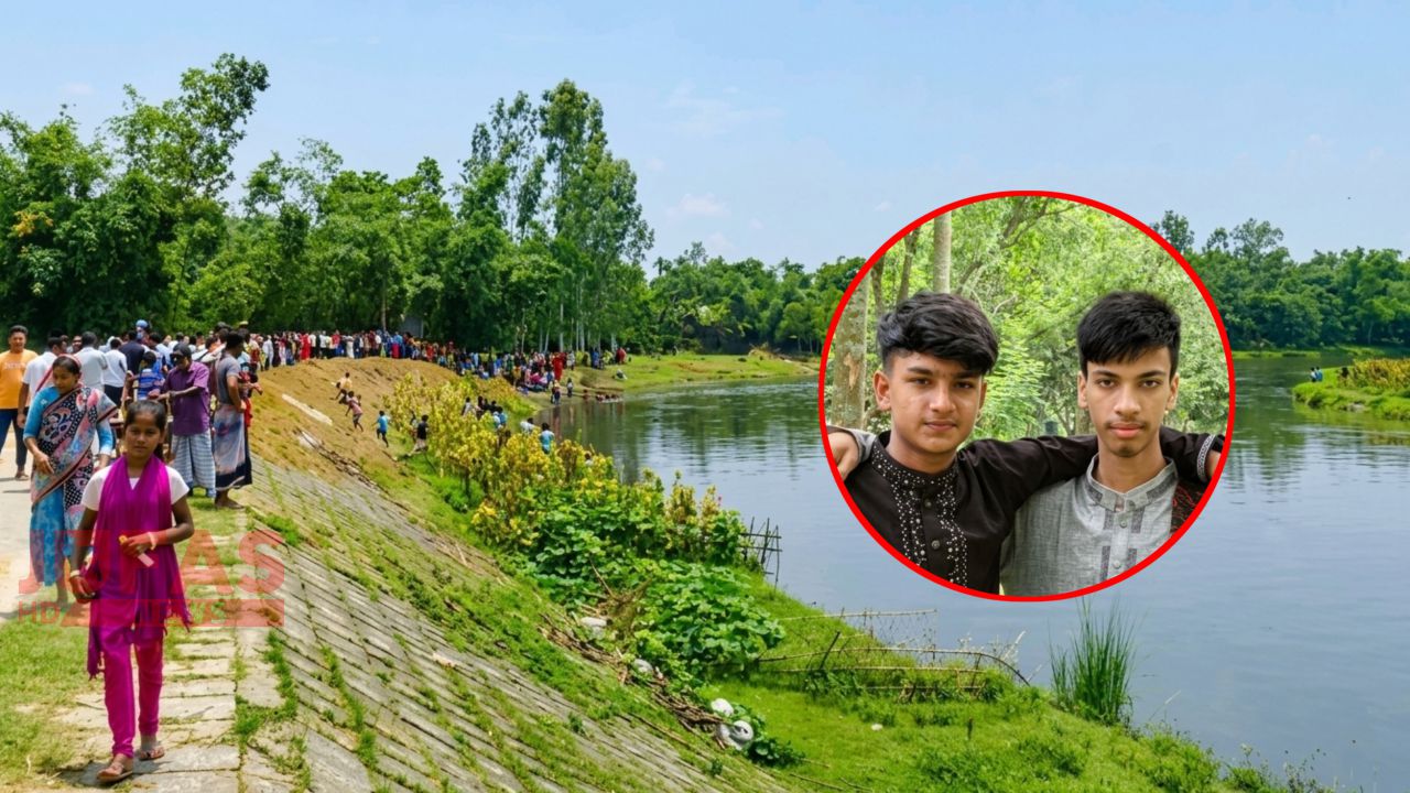 তারাগঞ্জে ঈদের খুশিতে নদীতে গোসল করতে নেমে দুই বন্ধুর মর্মান্তিক মৃত্যু