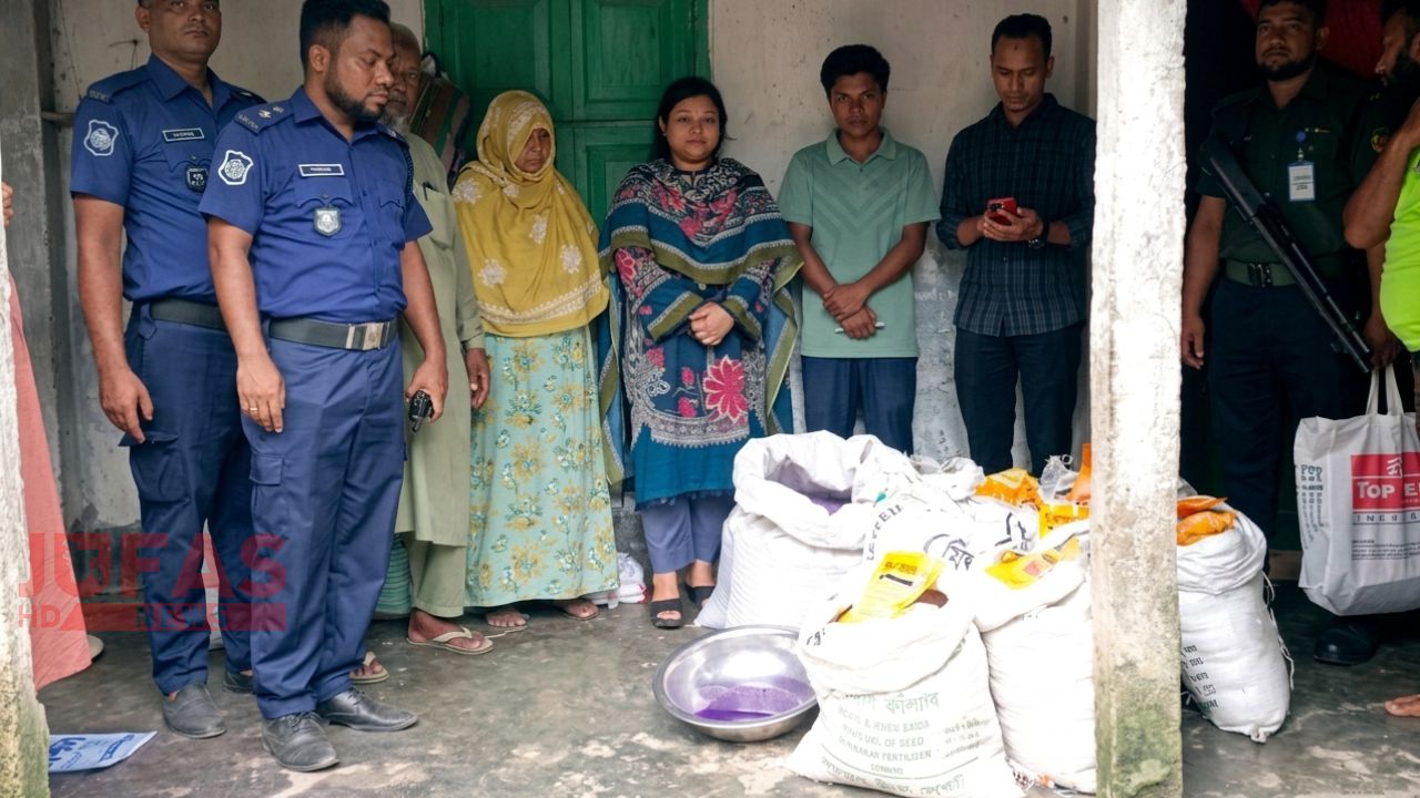 সৈয়দপুরে ভেজাল কীটনাশক কারখানায় অভিযান, জরিমানা ৫০ হাজার