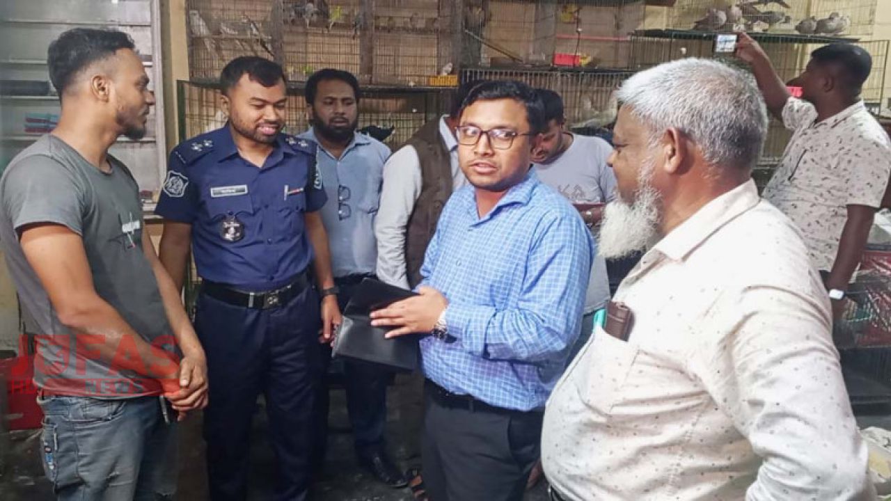 সৈয়দপুরে দেশীয় পাখি বিক্রির দায়ে ব্যবসায়ীর জরিমানা