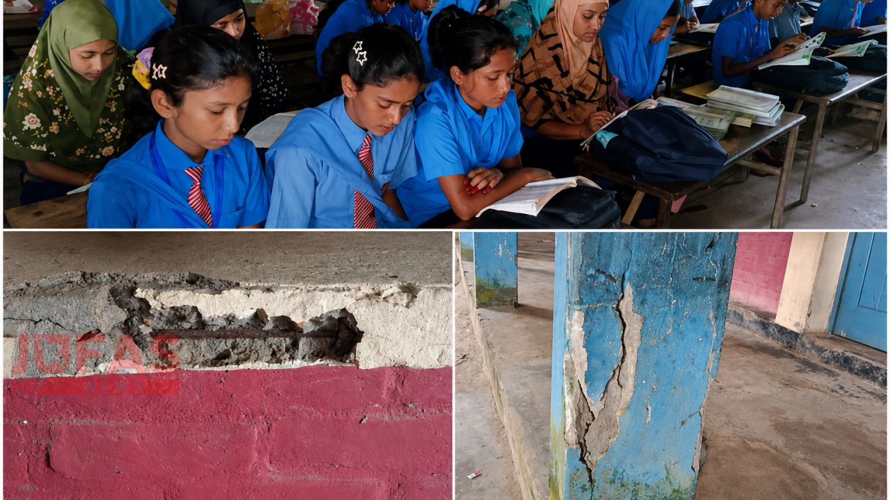 চার বছর ধরে পরিত্যক্ত ভবনেই চলছে ক্লাস, ঝুঁকিতে ২৬১ শিক্ষার্থীর জীবন