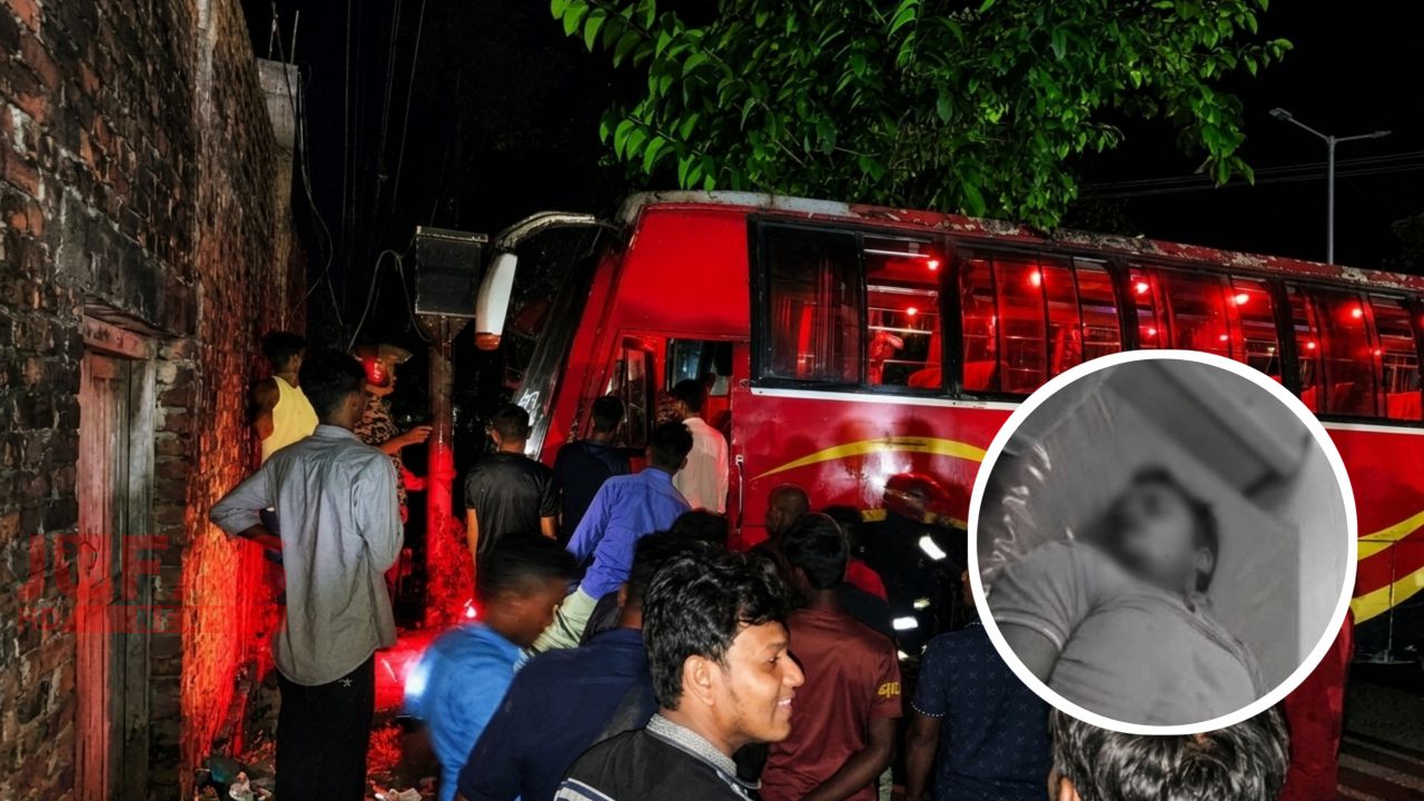 তারাগঞ্জে শ্যামলী পরিবহনের ধাক্কায় মোটরসাইকেল চালক নিহত, হাসপাতালে ২