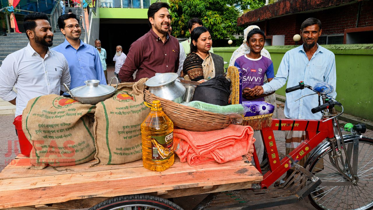 কান্নার দিন শেষ! নতুন ভ্যান আর পড়াশোনার দায়িত্ব পেল সৈয়দপুরের সেই রেজোয়ান