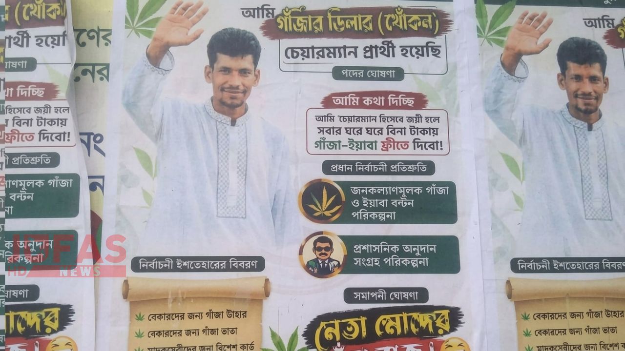 ‘আমি চেয়ারম্যান হলে গাঁজা-ইয়াবা ফ্রি দিবো’