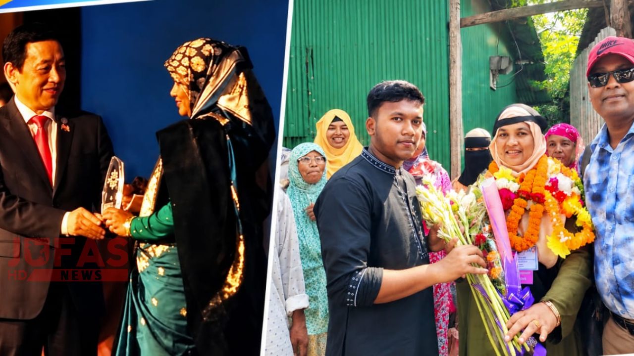 ঠাকুরগাঁওয়ের বিলকিস ইতালিতে পেলেন আন্তর্জাতিক সম্মাননা
